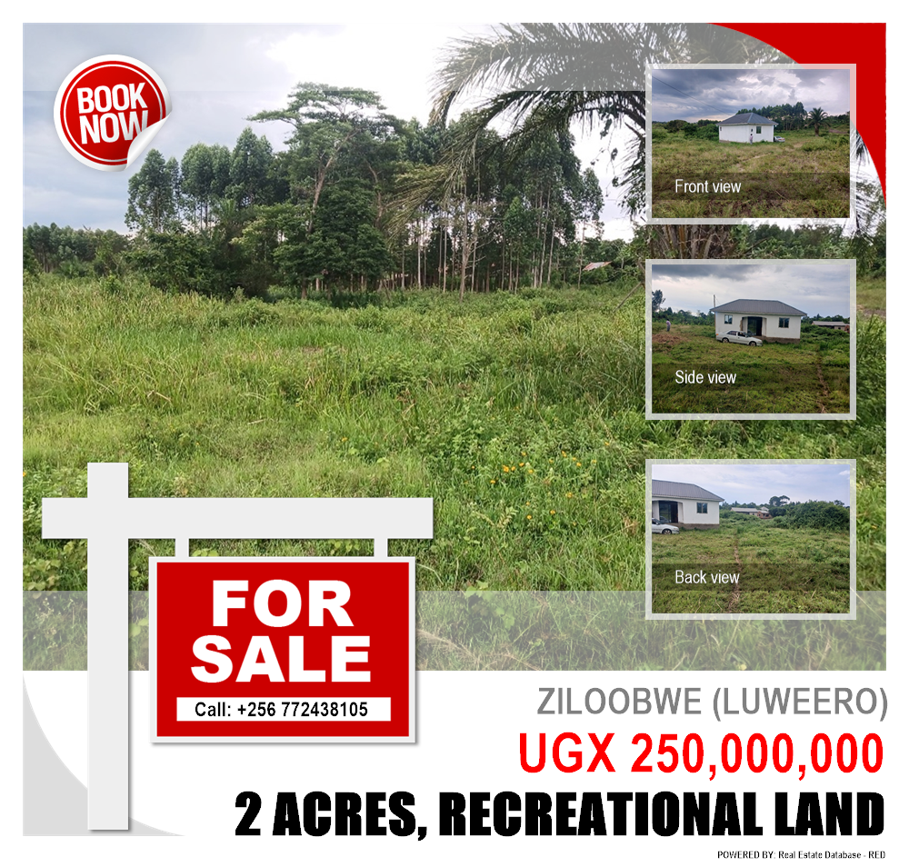 Recreational Land  for sale in Ziloobwe Luweero Uganda, code: 208728