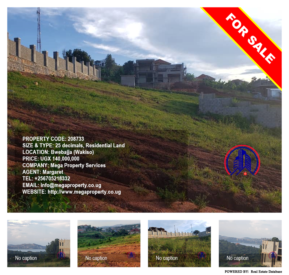 Residential Land  for sale in Bwebajja Wakiso Uganda, code: 208733