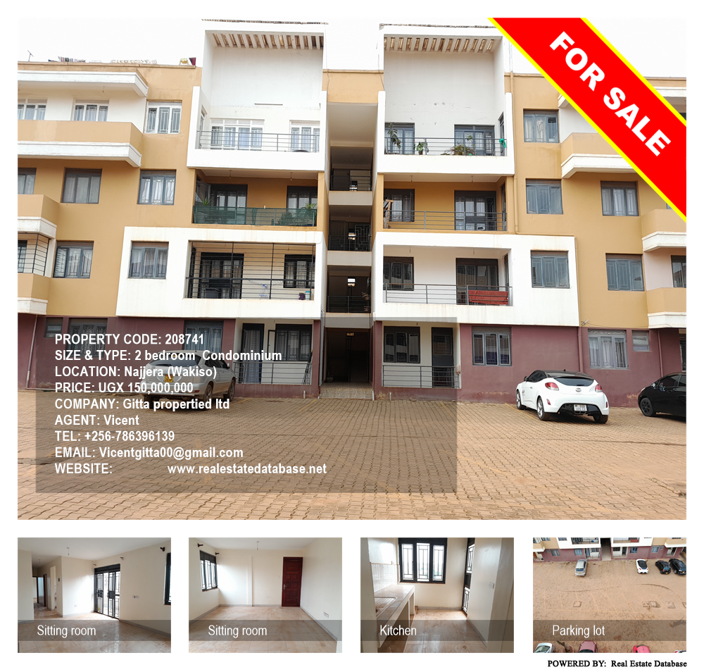 2 bedroom Condominium  for sale in Najjera Wakiso Uganda, code: 208741