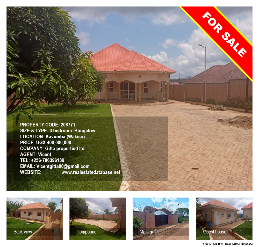 3 bedroom Bungalow  for sale in Kavumba Wakiso Uganda, code: 208771