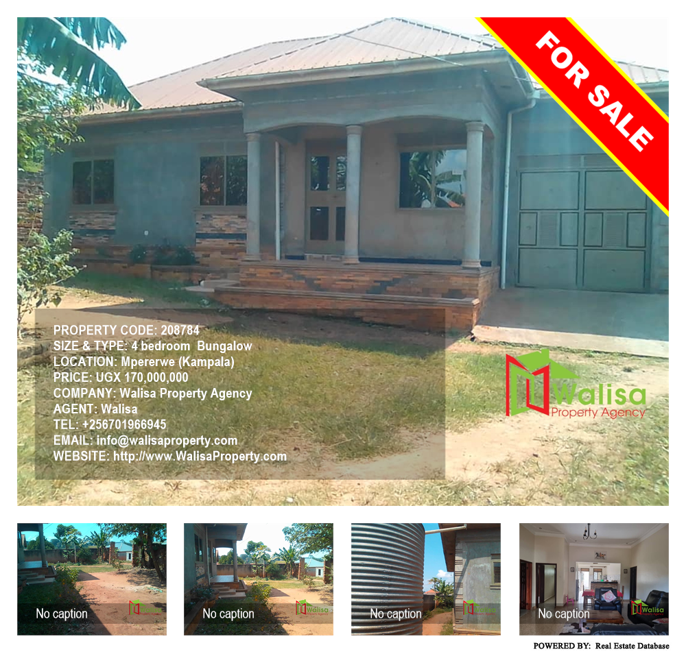 4 bedroom Bungalow  for sale in Mpererwe Kampala Uganda, code: 208784