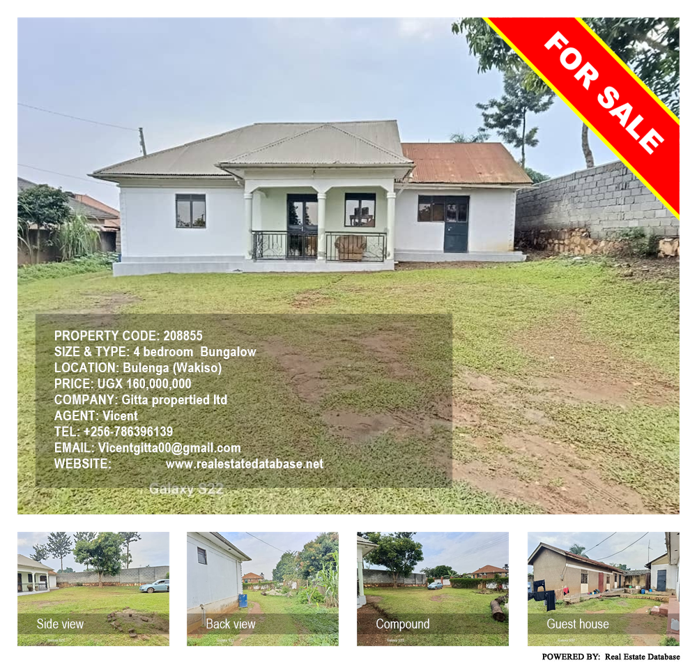 4 bedroom Bungalow  for sale in Bulenga Wakiso Uganda, code: 208855