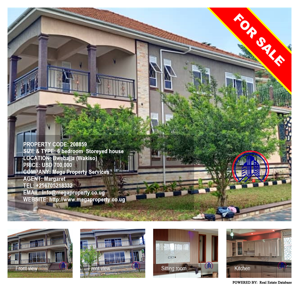 6 bedroom Storeyed house  for sale in Bwebajja Wakiso Uganda, code: 208859