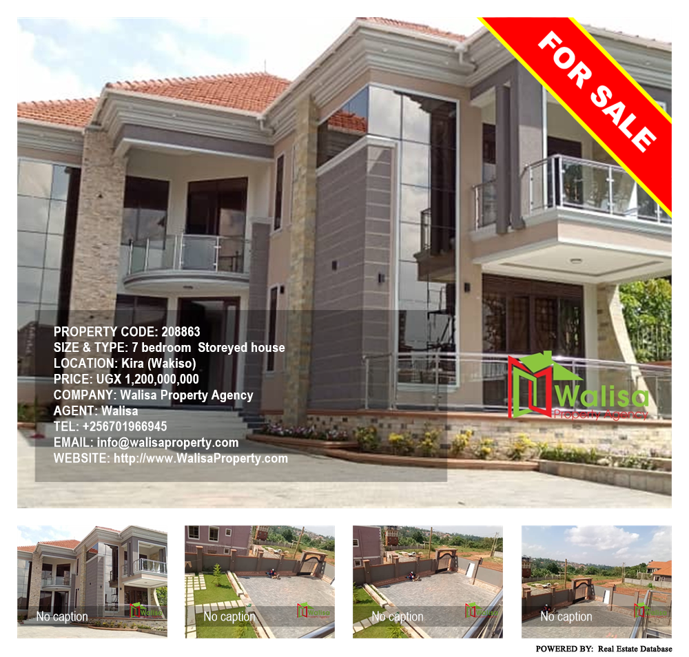 7 bedroom Storeyed house  for sale in Kira Wakiso Uganda, code: 208863