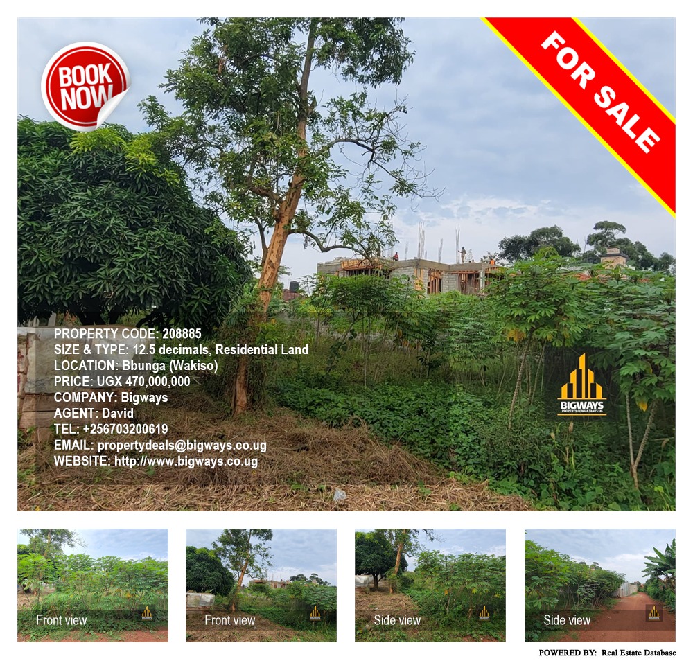 Residential Land  for sale in Bbunga Wakiso Uganda, code: 208885