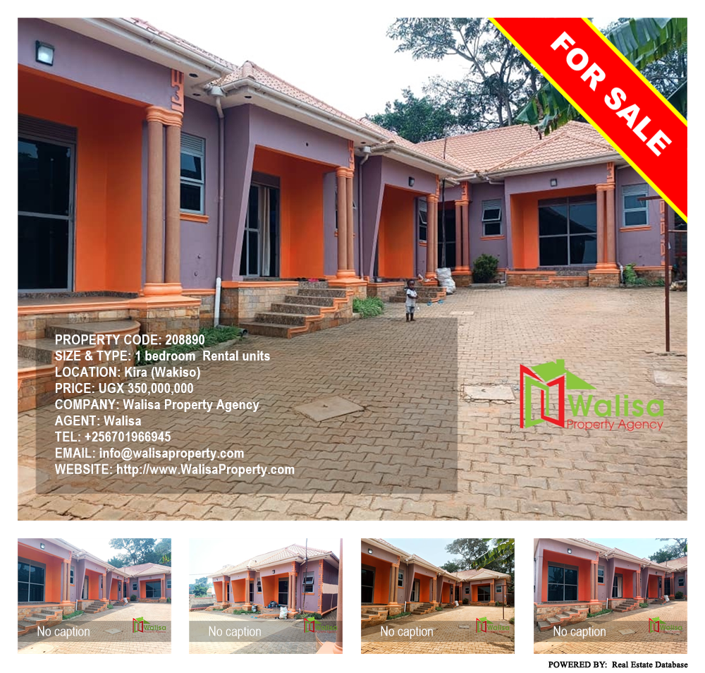 1 bedroom Rental units  for sale in Kira Wakiso Uganda, code: 208890