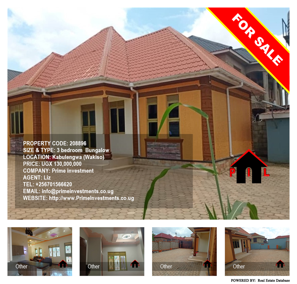 3 bedroom Bungalow  for sale in Kabulengwa Wakiso Uganda, code: 208896