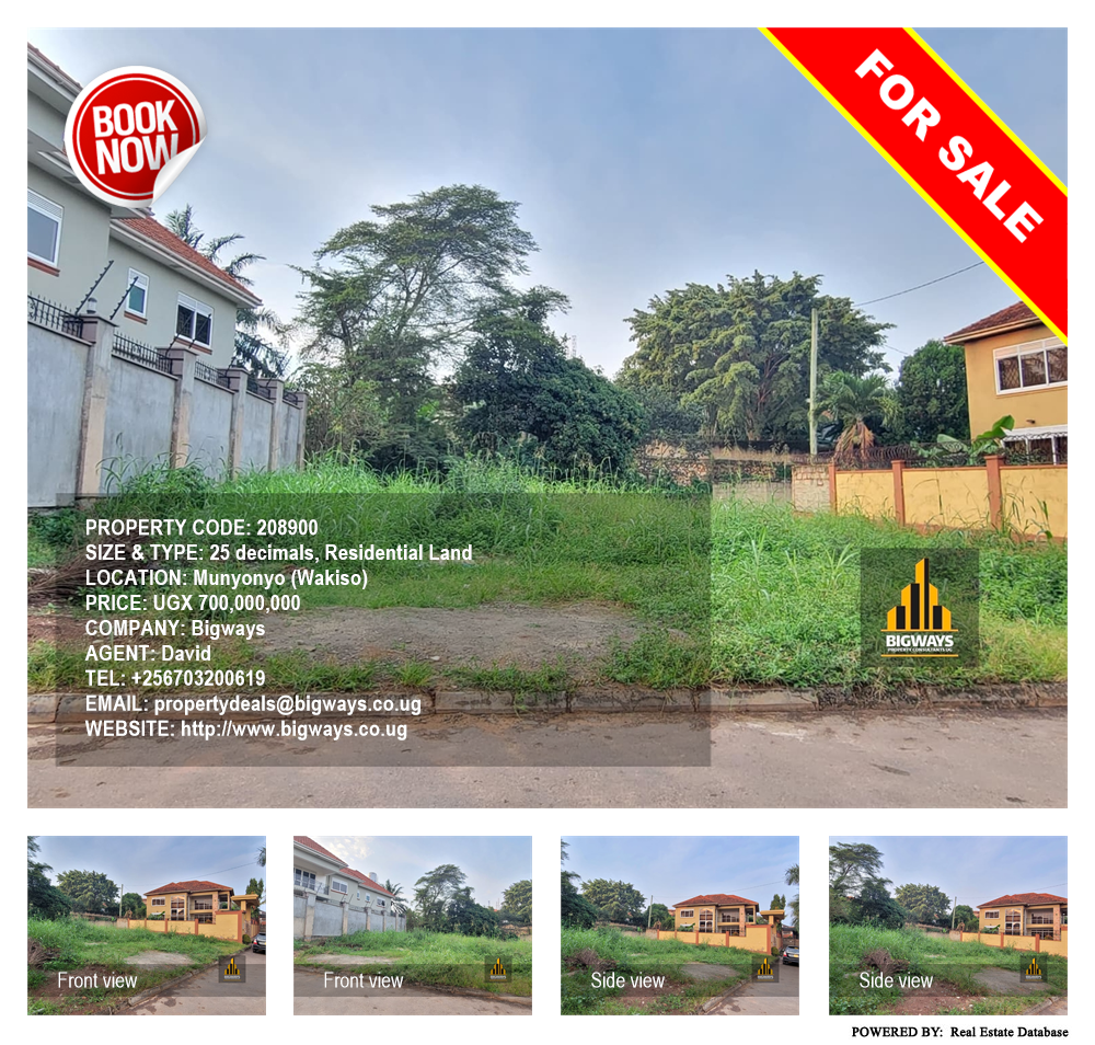 Residential Land  for sale in Munyonyo Wakiso Uganda, code: 208900