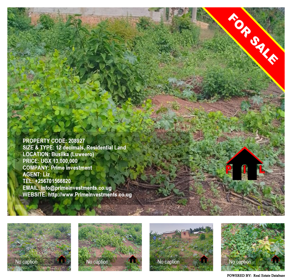 Residential Land  for sale in Busiika Luweero Uganda, code: 208927