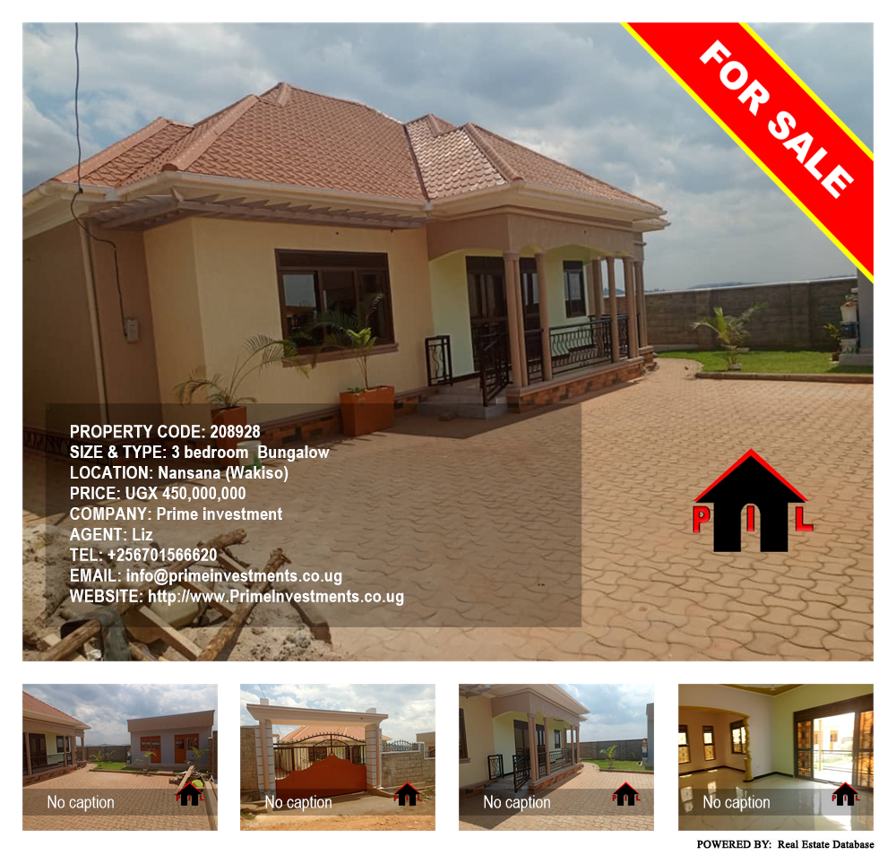 3 bedroom Bungalow  for sale in Nansana Wakiso Uganda, code: 208928