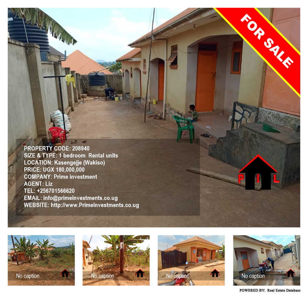 1 bedroom Rental units  for sale in Kasengejje Wakiso Uganda, code: 208940