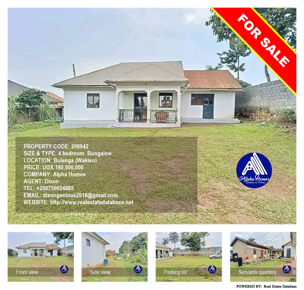 4 bedroom Bungalow  for sale in Bulenga Wakiso Uganda, code: 208942