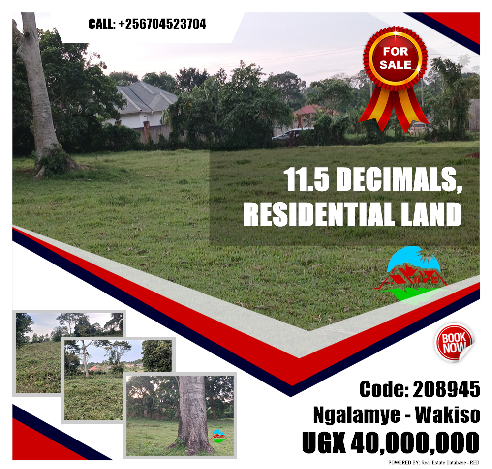 Residential Land  for sale in Ngalamye Wakiso Uganda, code: 208945