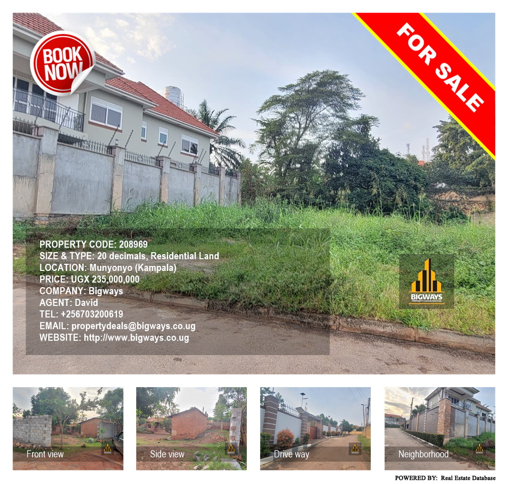 Residential Land  for sale in Munyonyo Kampala Uganda, code: 208969