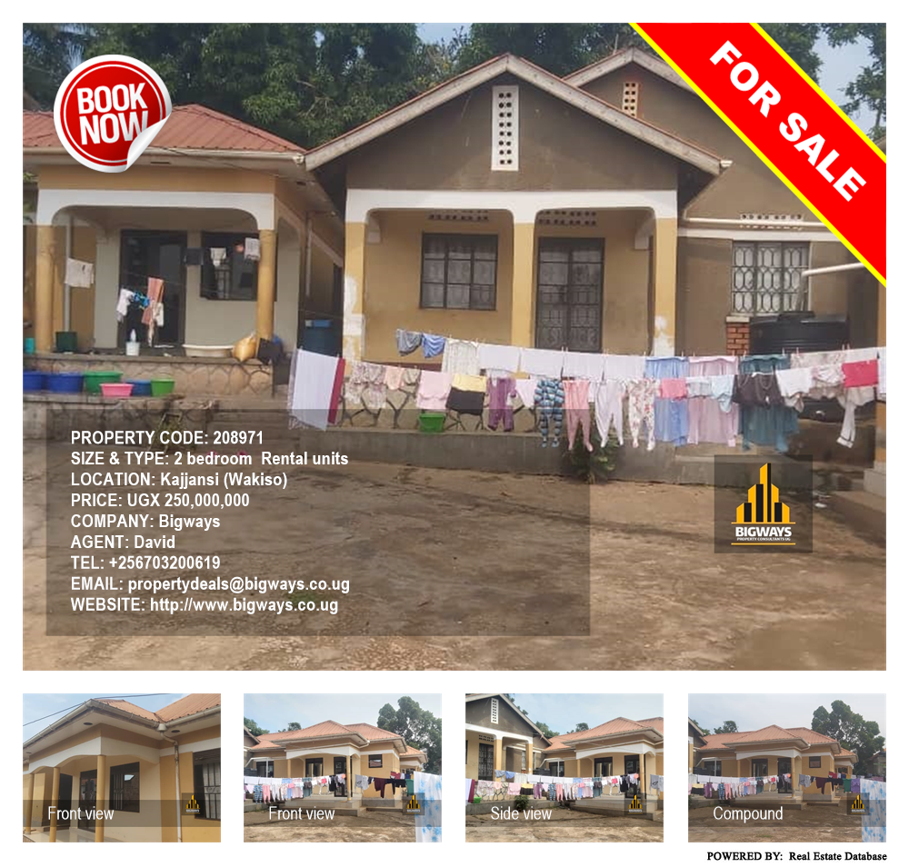 2 bedroom Rental units  for sale in Kajjansi Wakiso Uganda, code: 208971