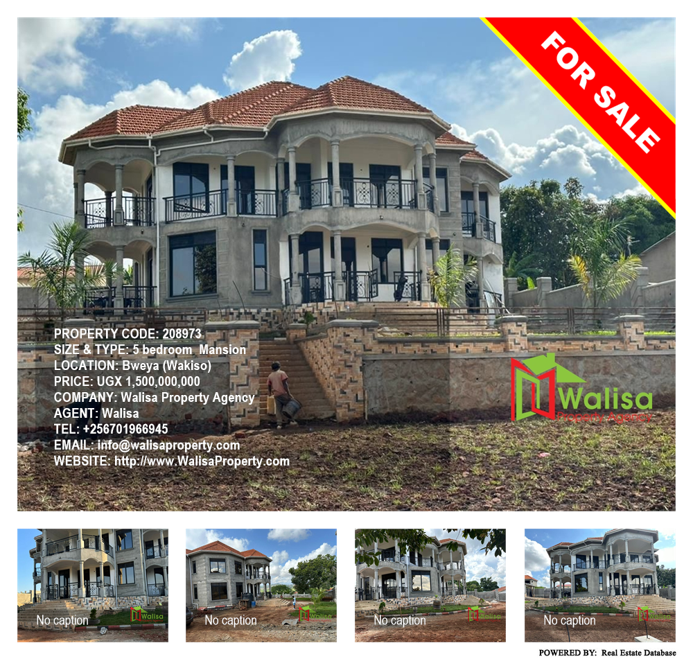 5 bedroom Mansion  for sale in Bweya Wakiso Uganda, code: 208973