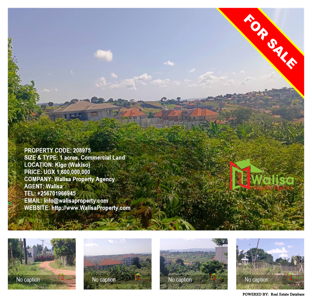 Commercial Land  for sale in Kigo Wakiso Uganda, code: 208975