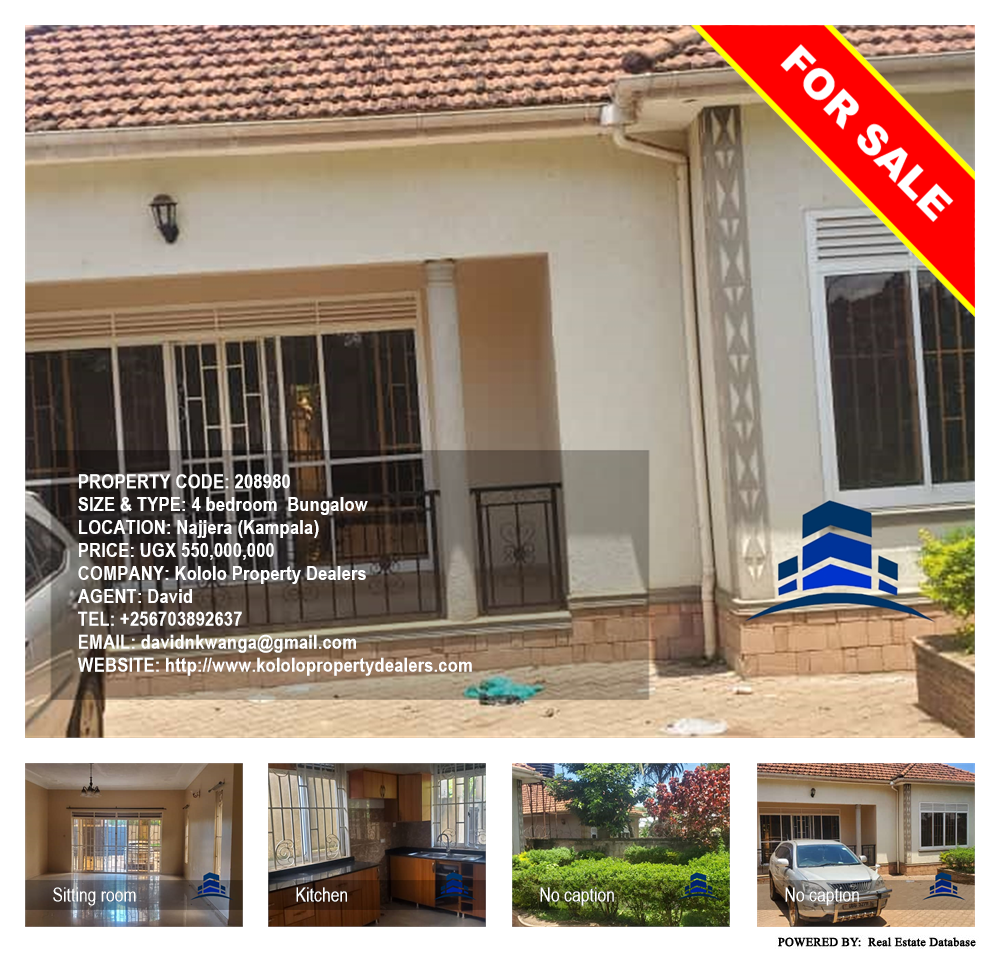 4 bedroom Bungalow  for sale in Najjera Kampala Uganda, code: 208980