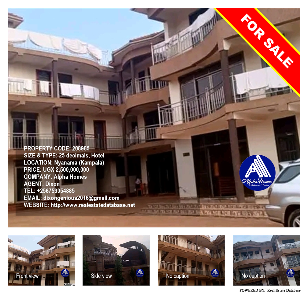 Hotel  for sale in Nyanama Kampala Uganda, code: 208985