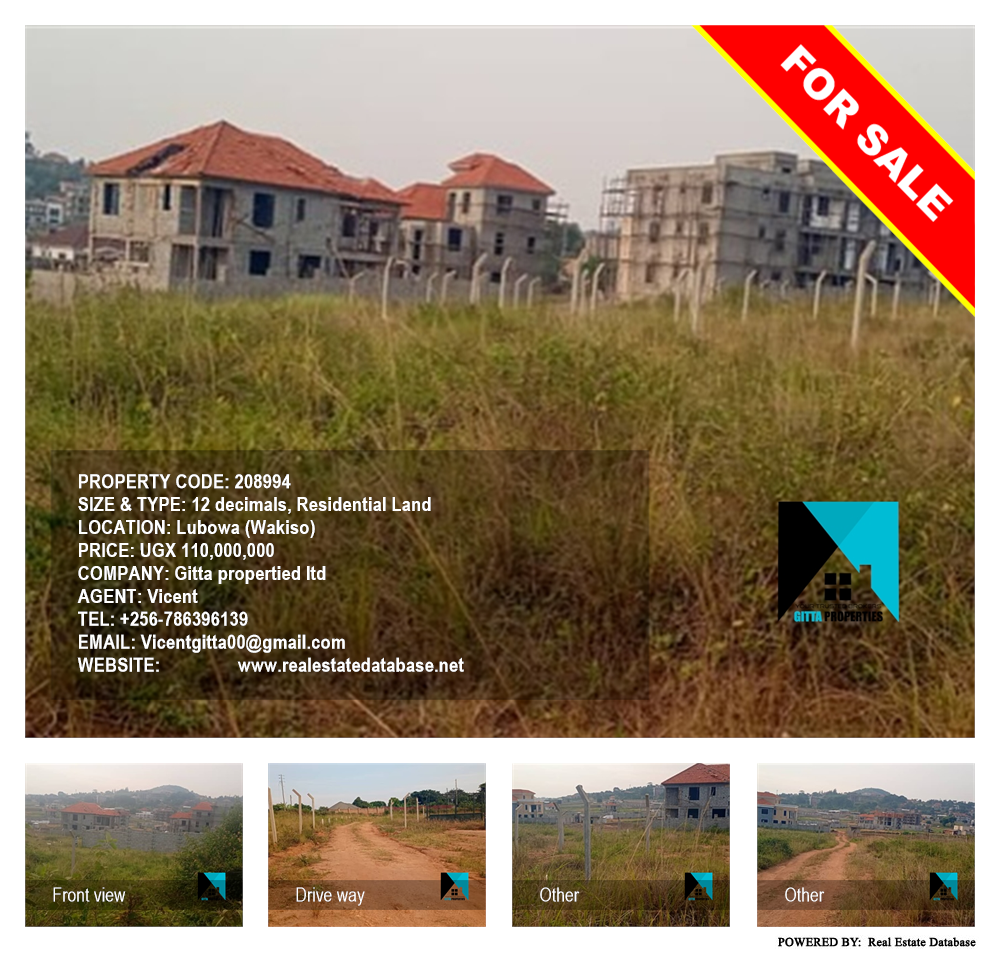 Residential Land  for sale in Lubowa Wakiso Uganda, code: 208994