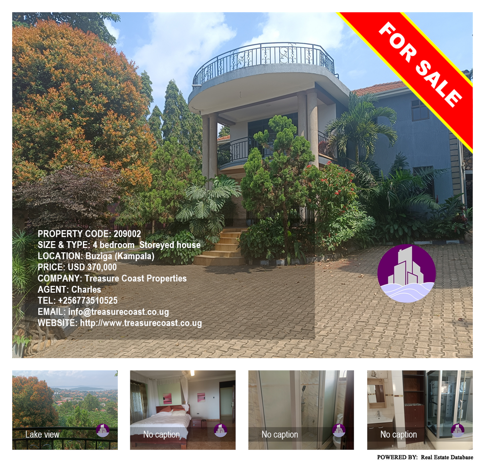 4 bedroom Storeyed house  for sale in Buziga Kampala Uganda, code: 209002