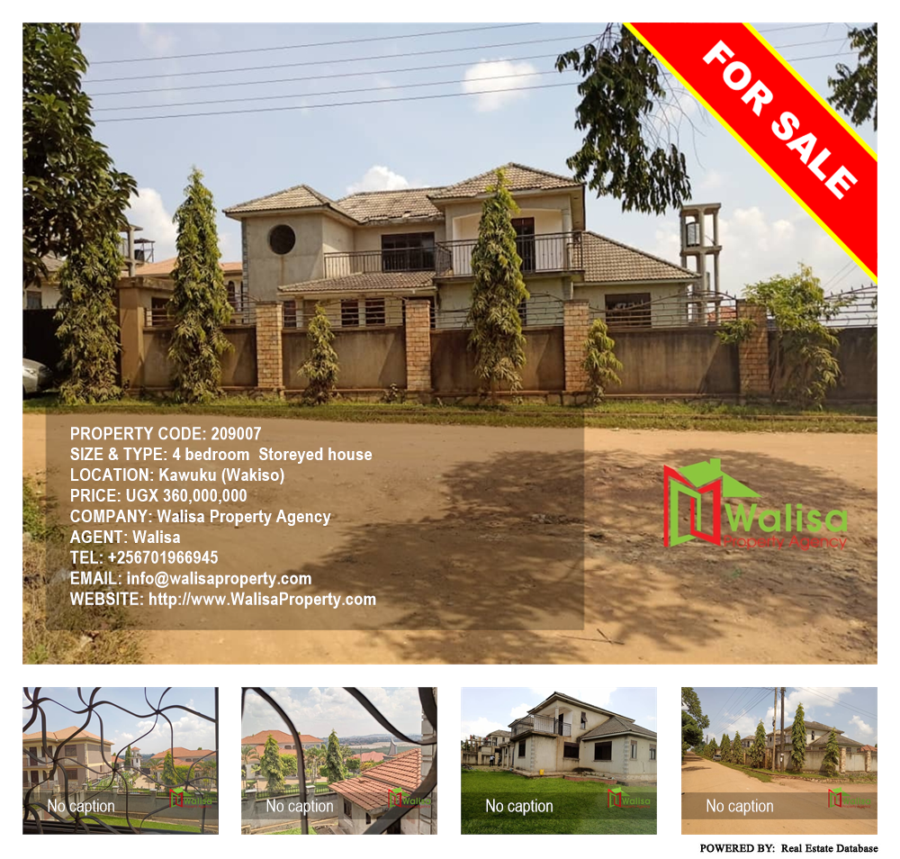 4 bedroom Storeyed house  for sale in Kawuku Wakiso Uganda, code: 209007