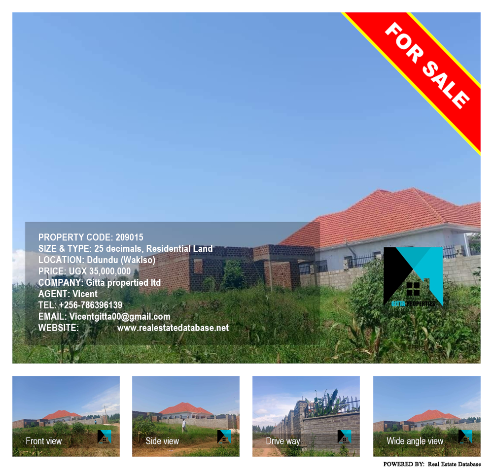 Residential Land  for sale in Ddundu Wakiso Uganda, code: 209015