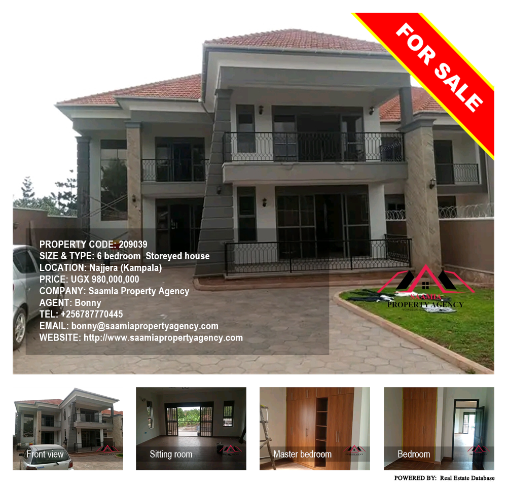 6 bedroom Storeyed house  for sale in Najjera Kampala Uganda, code: 209039