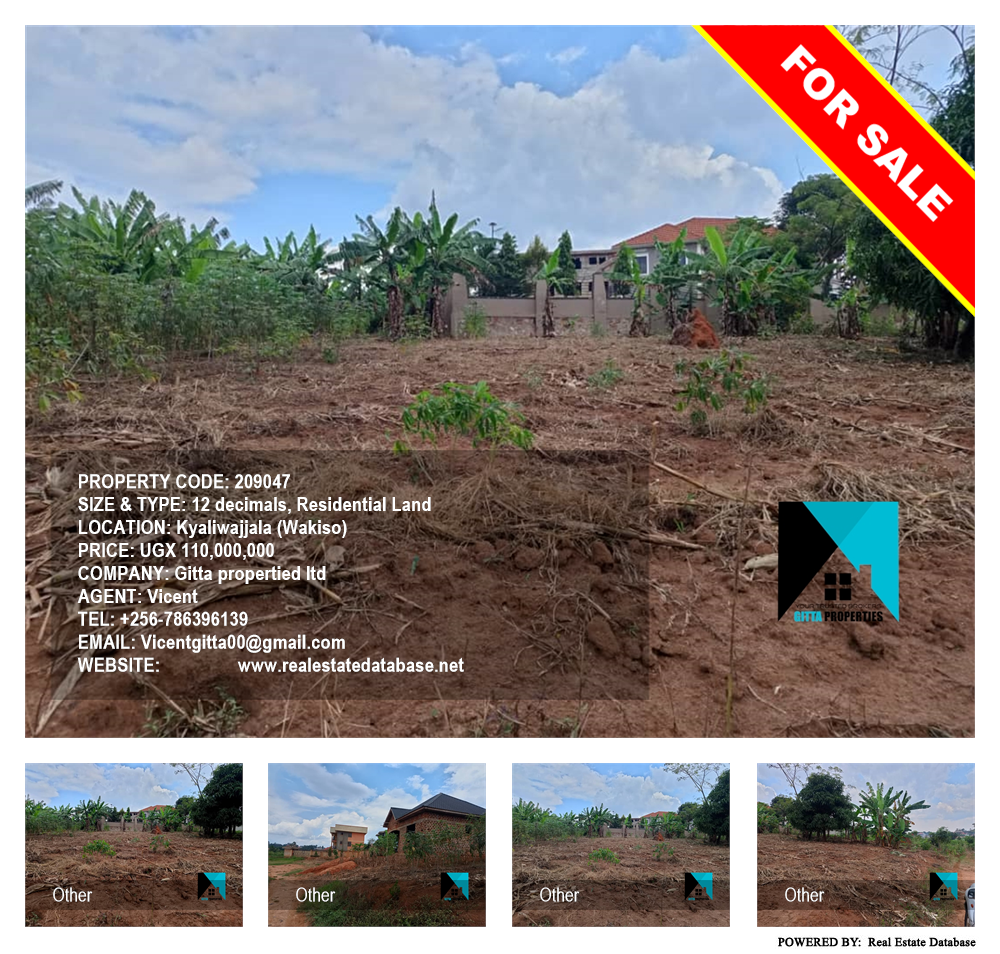 Residential Land  for sale in Kyaliwajjala Wakiso Uganda, code: 209047