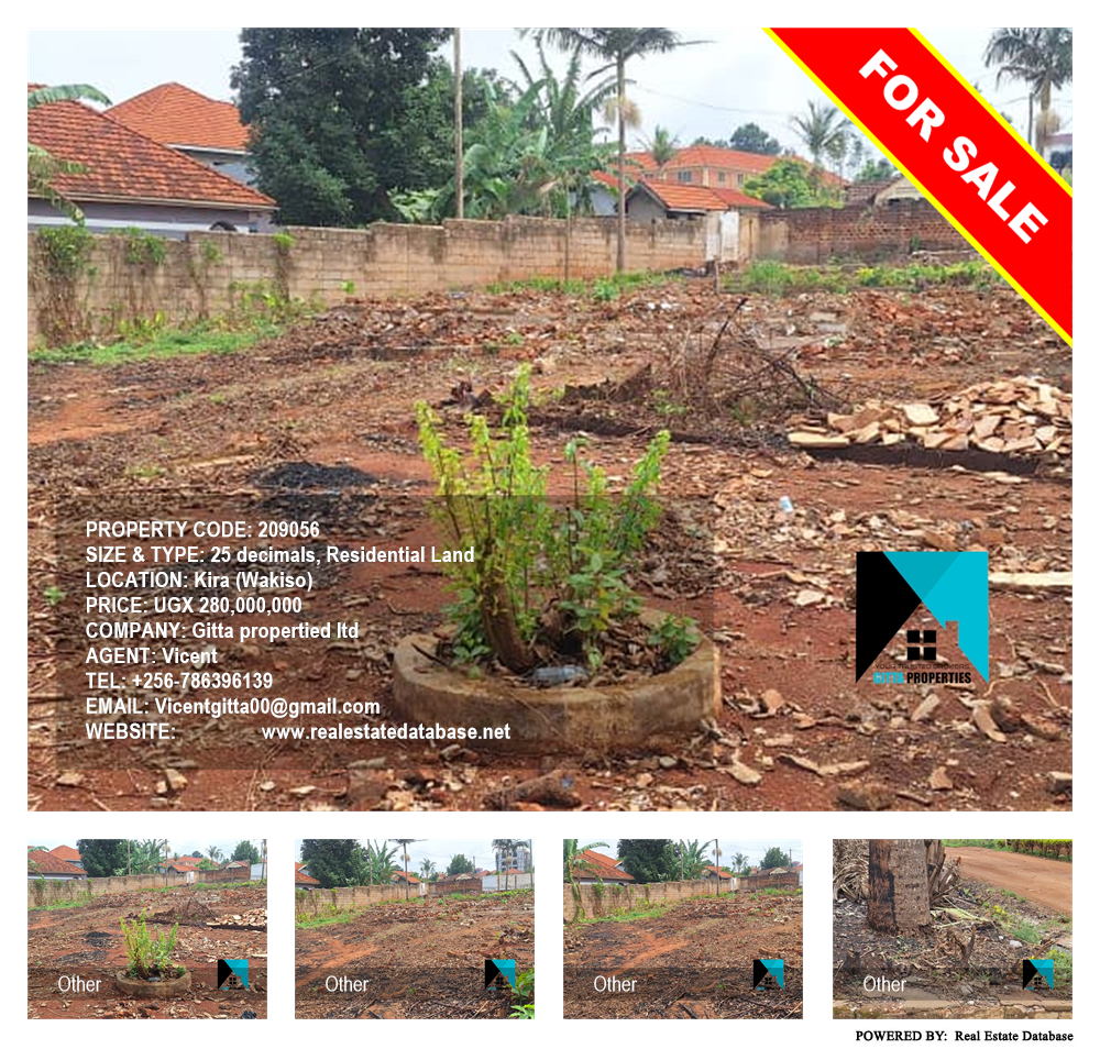 Residential Land  for sale in Kira Wakiso Uganda, code: 209056