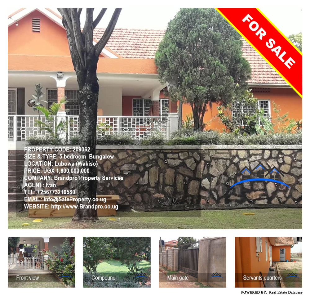 5 bedroom Bungalow  for sale in Lubowa Wakiso Uganda, code: 209062