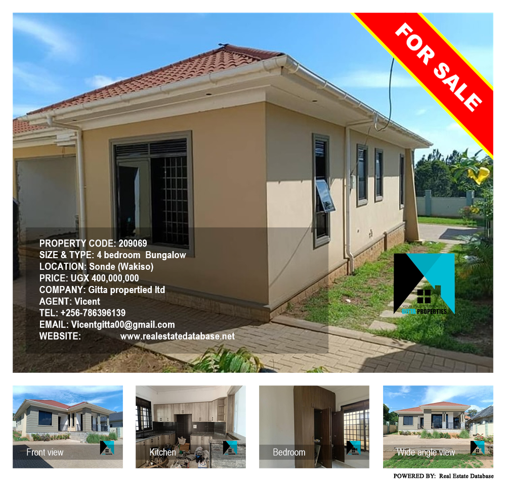 4 bedroom Bungalow  for sale in Sonde Wakiso Uganda, code: 209069