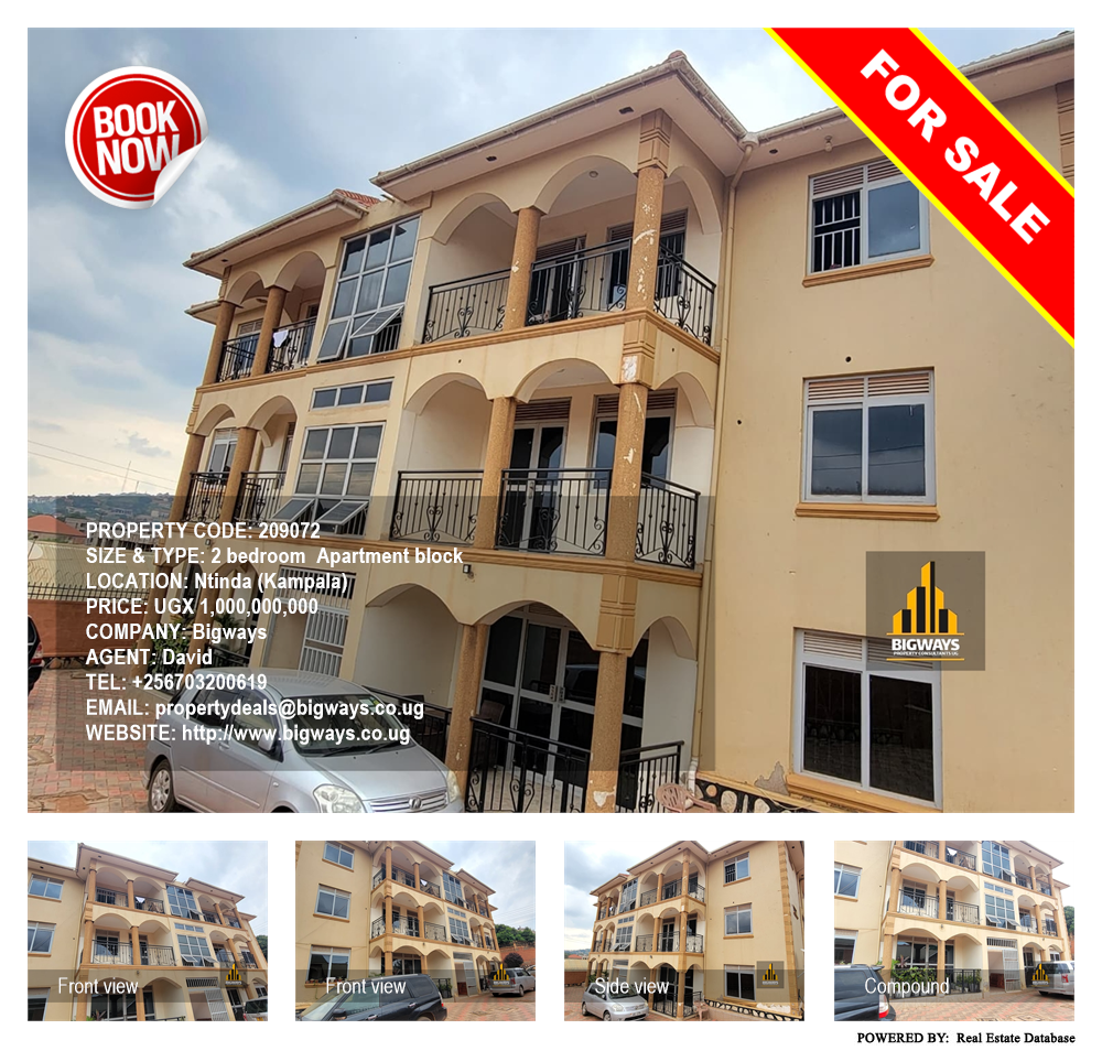 2 bedroom Apartment block  for sale in Ntinda Kampala Uganda, code: 209072