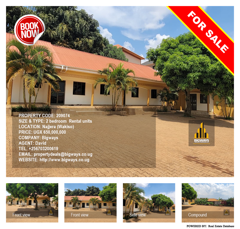 2 bedroom Rental units  for sale in Najjera Wakiso Uganda, code: 209074