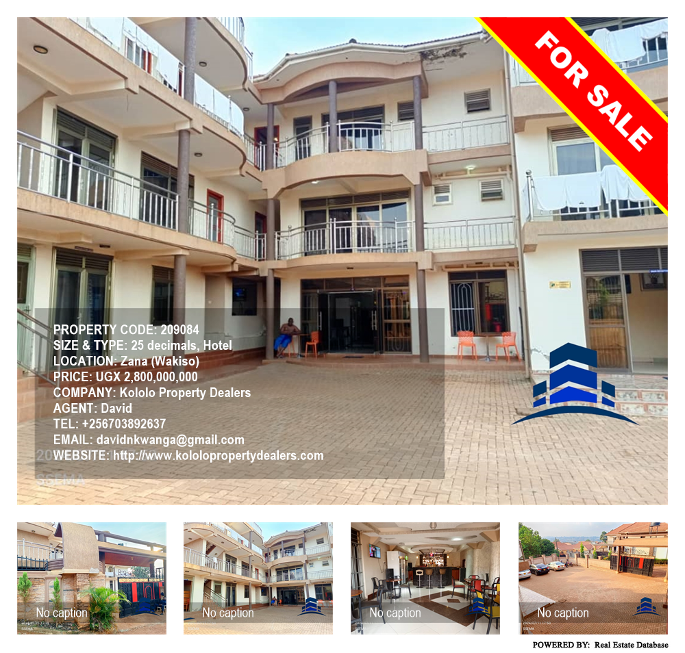 Hotel  for sale in Zana Wakiso Uganda, code: 209084