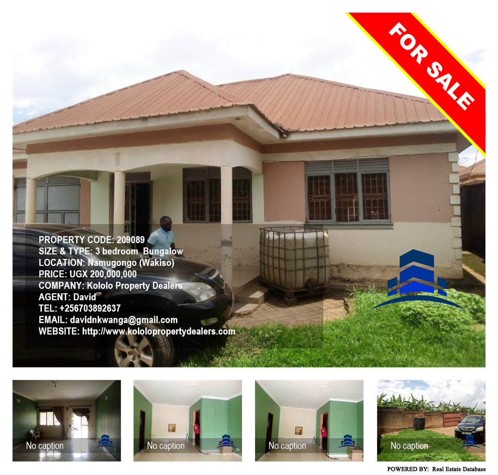 3 bedroom Bungalow  for sale in Namugongo Wakiso Uganda, code: 209089