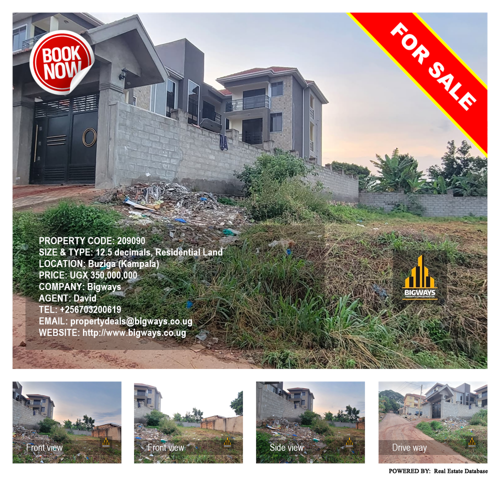 Residential Land  for sale in Buziga Kampala Uganda, code: 209090