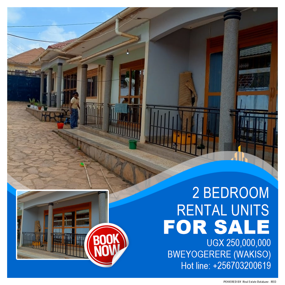 2 bedroom Rental units  for sale in Bweyogerere Wakiso Uganda, code: 209101