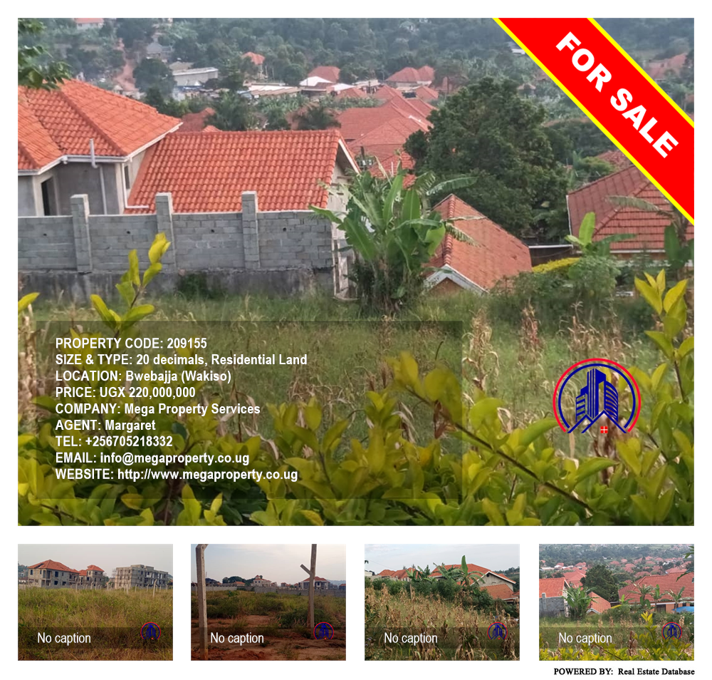 Residential Land  for sale in Bwebajja Wakiso Uganda, code: 209155