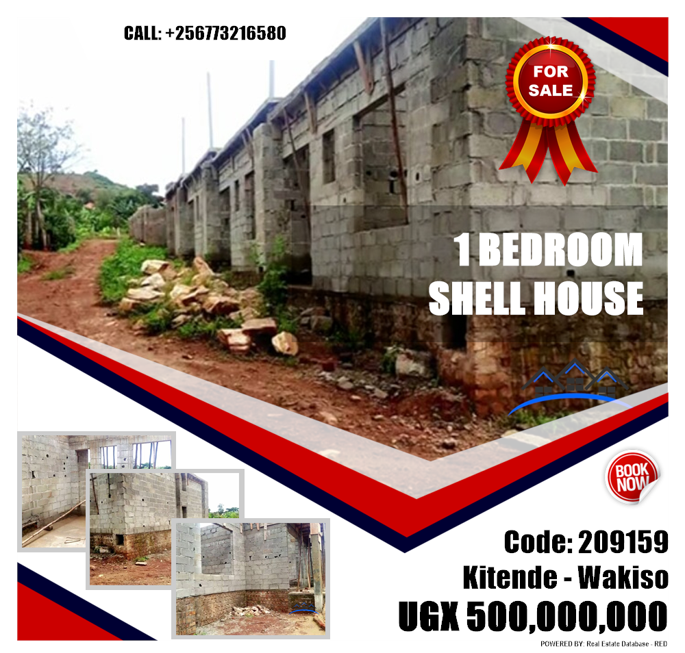 1 bedroom Shell House  for sale in Kitende Wakiso Uganda, code: 209159