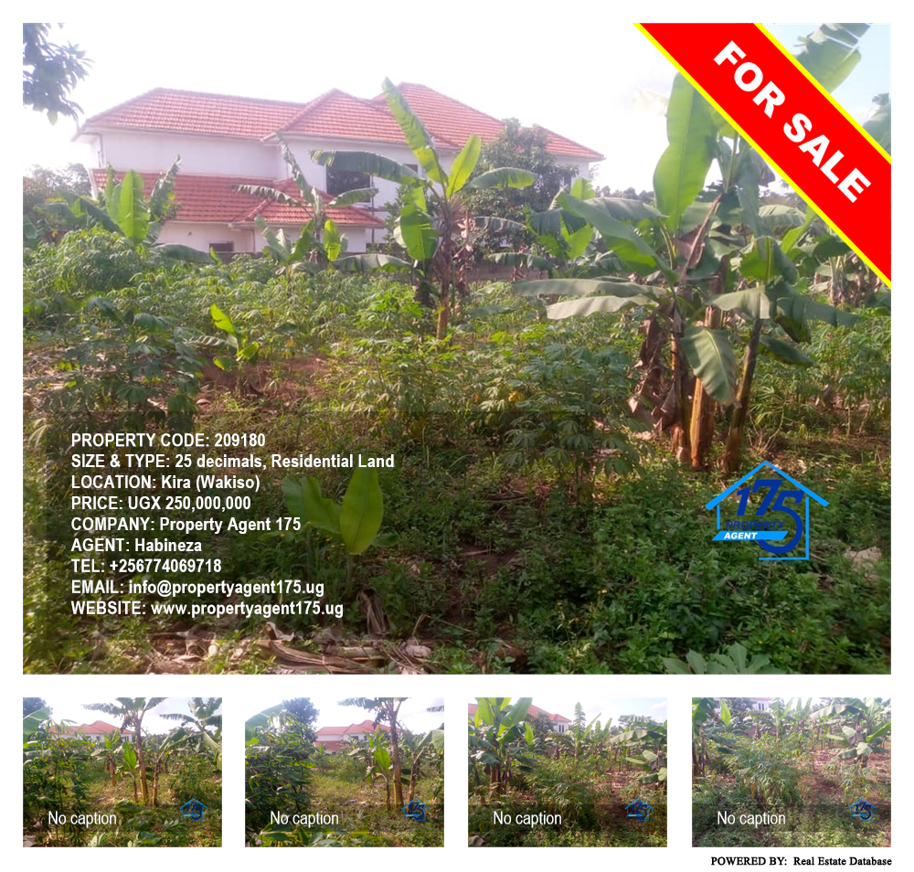 Residential Land  for sale in Kira Wakiso Uganda, code: 209180