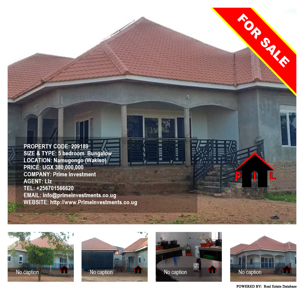 5 bedroom Bungalow  for sale in Namugongo Wakiso Uganda, code: 209189