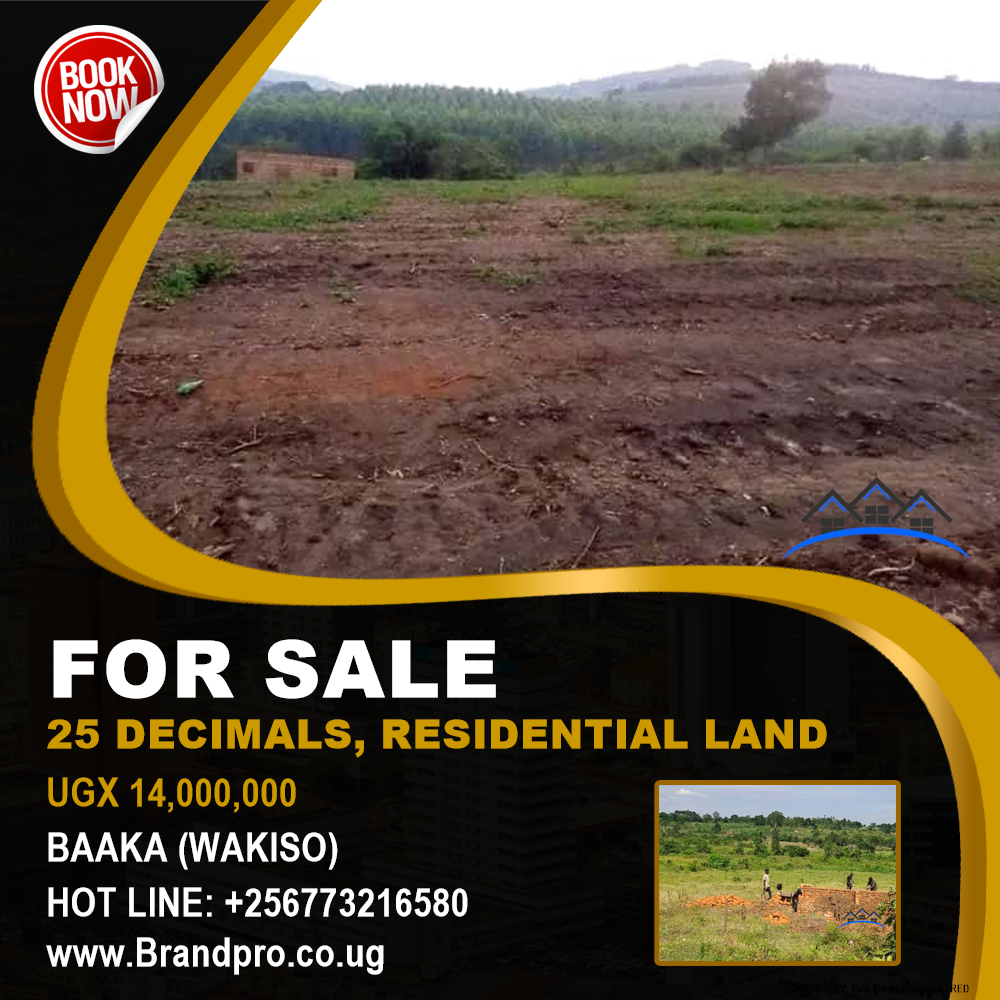 Residential Land  for sale in Baaka Wakiso Uganda, code: 209190