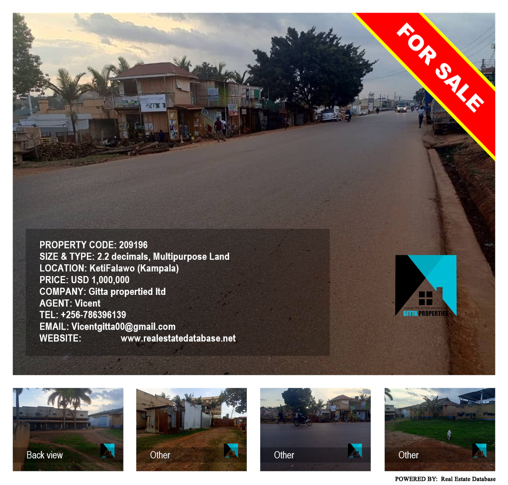 Multipurpose Land  for sale in KetiFalawo Kampala Uganda, code: 209196