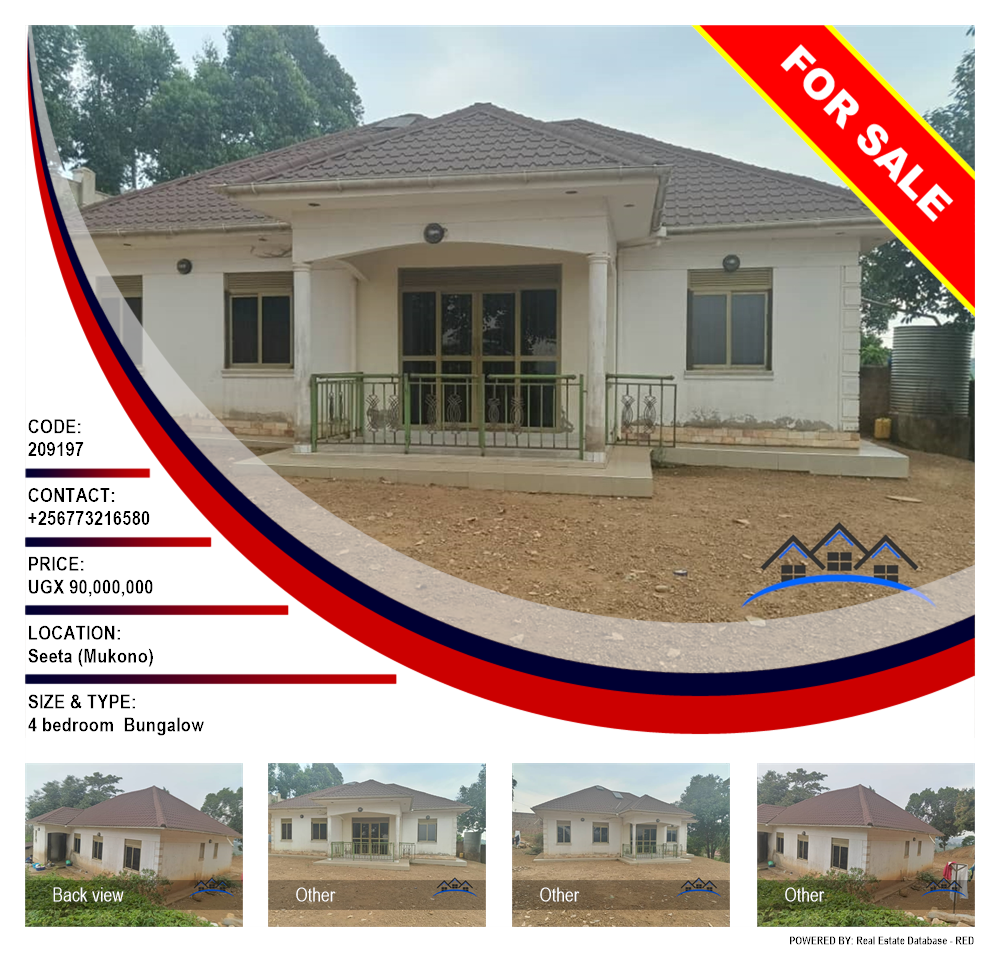 4 bedroom Bungalow  for sale in Seeta Mukono Uganda, code: 209197