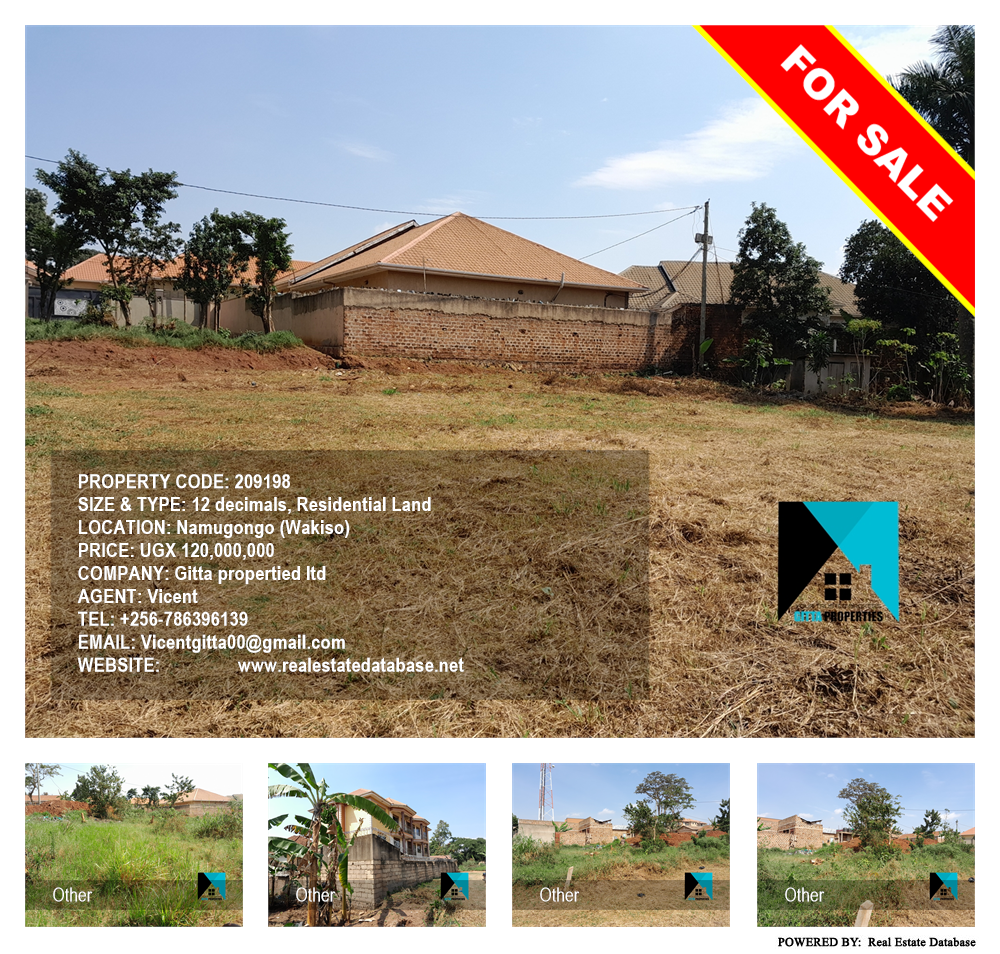 Residential Land  for sale in Namugongo Wakiso Uganda, code: 209198