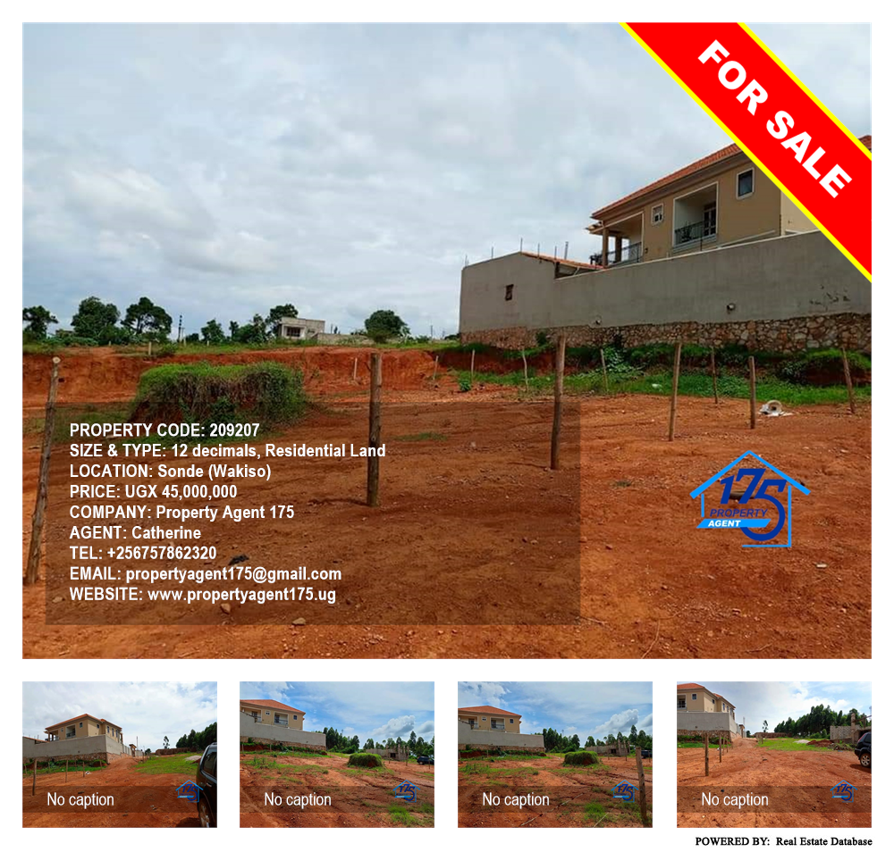 Residential Land  for sale in Sonde Wakiso Uganda, code: 209207