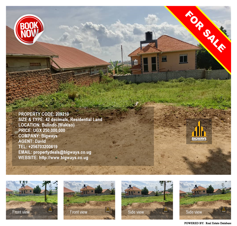 Residential Land  for sale in Bulindo Wakiso Uganda, code: 209210