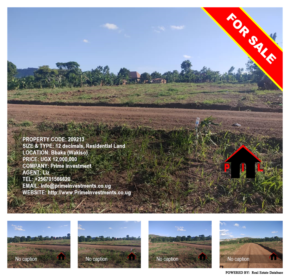 Residential Land  for sale in Bbaka Wakiso Uganda, code: 209213