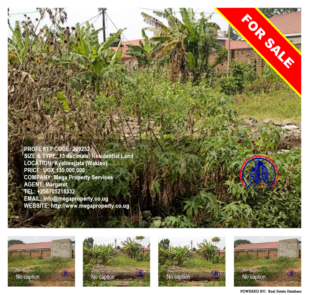 Residential Land  for sale in Kyaliwajjala Wakiso Uganda, code: 209252